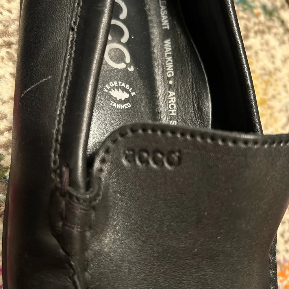 Ecco men’s casual driving loafers black size 12. Arch support & cushioned!